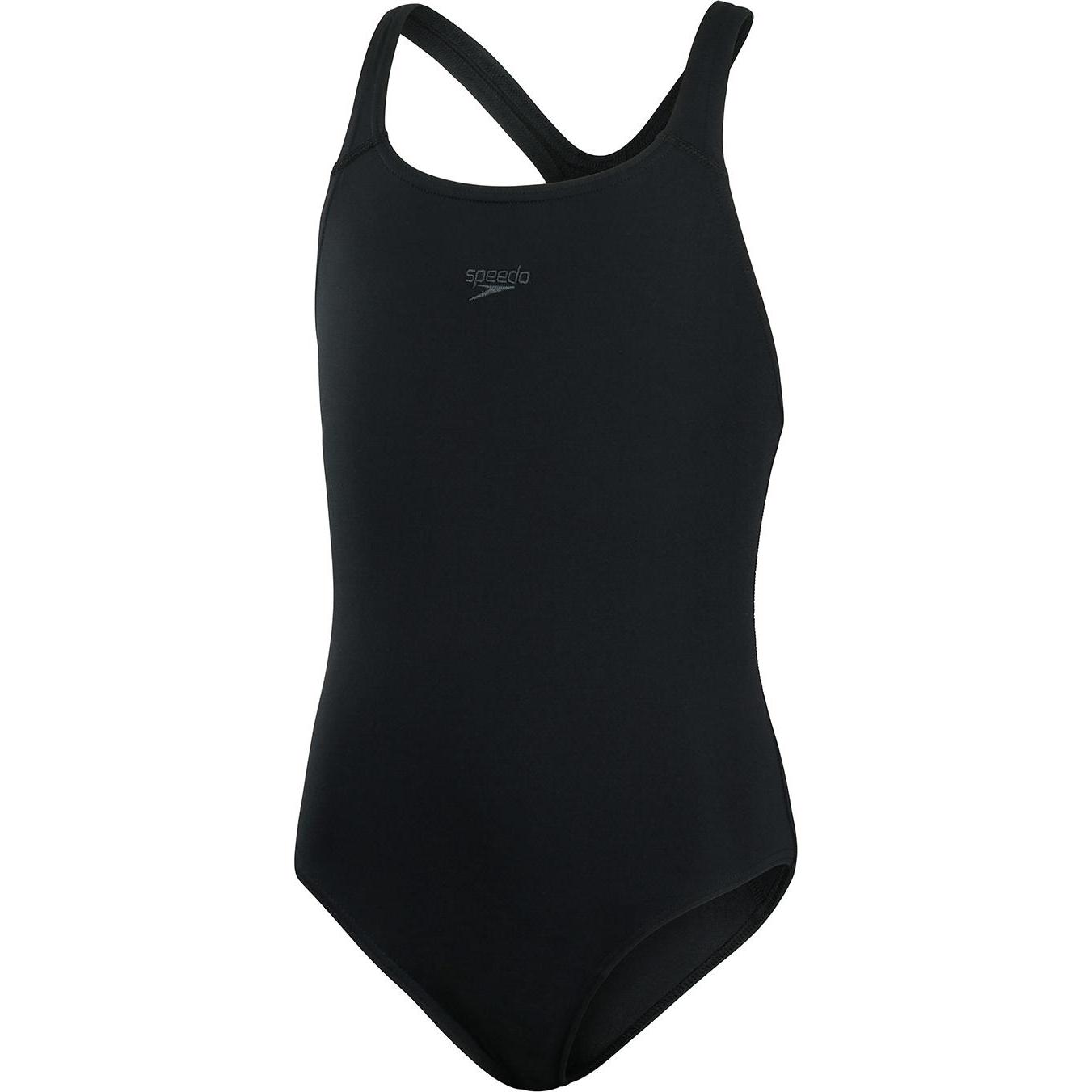 Speedo, Mädchen, Badeanzug, ECO Endurance+ Medalist, Schwarz, (116)