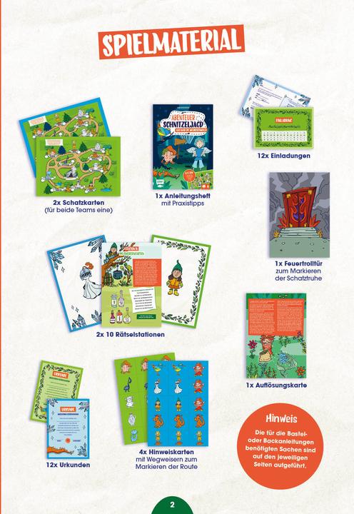 Immagine prodotto Set: Abenteuer Schnitzeljagd Wunderwald (Tedesco, Linn�a Bergstr�sser, 2022)