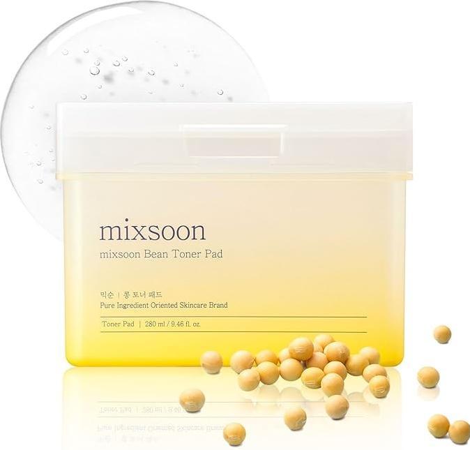 Image du produit Mixsoon Bean Toner Pad Moisturizing Elasticity Exfoliation with Bean Extracts (Lingettes nettoyantes pour le visage, 280 ml)