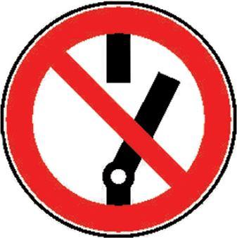 Actual product image Wolk Prohibition sign, device safety, ø 100mm, self-adhesive