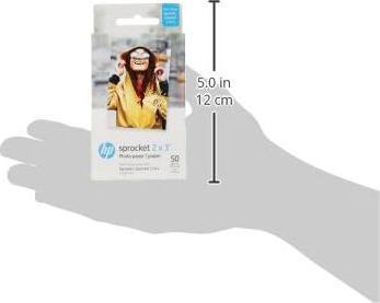 Produktbild HP Sprocket Fotopapier Zink (290 g/m², Foto (5x7.6cm), 50 x)