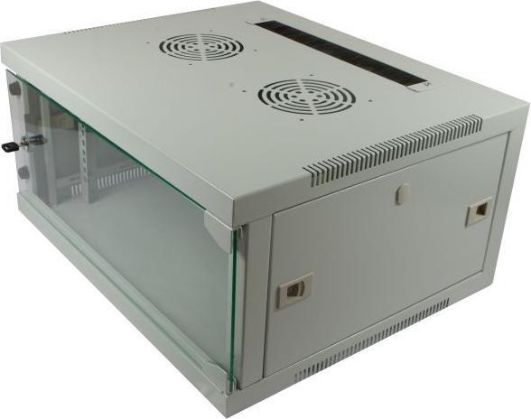 Produktbild Allnet 19 Wandgehäuse 4HE B541 / T595mm 1-teilig *lichtgrau* SMQ-Serie (4 HE, 19 Zoll Rack)