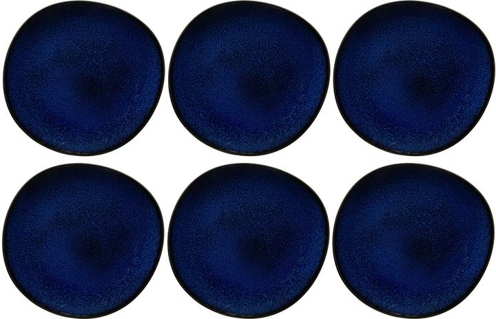 Villeroy & Boch Frühstücks- & Dessertteller Lave Ø 23 cm, 6 Stück, Blau (6 x, 23.23 cm)
