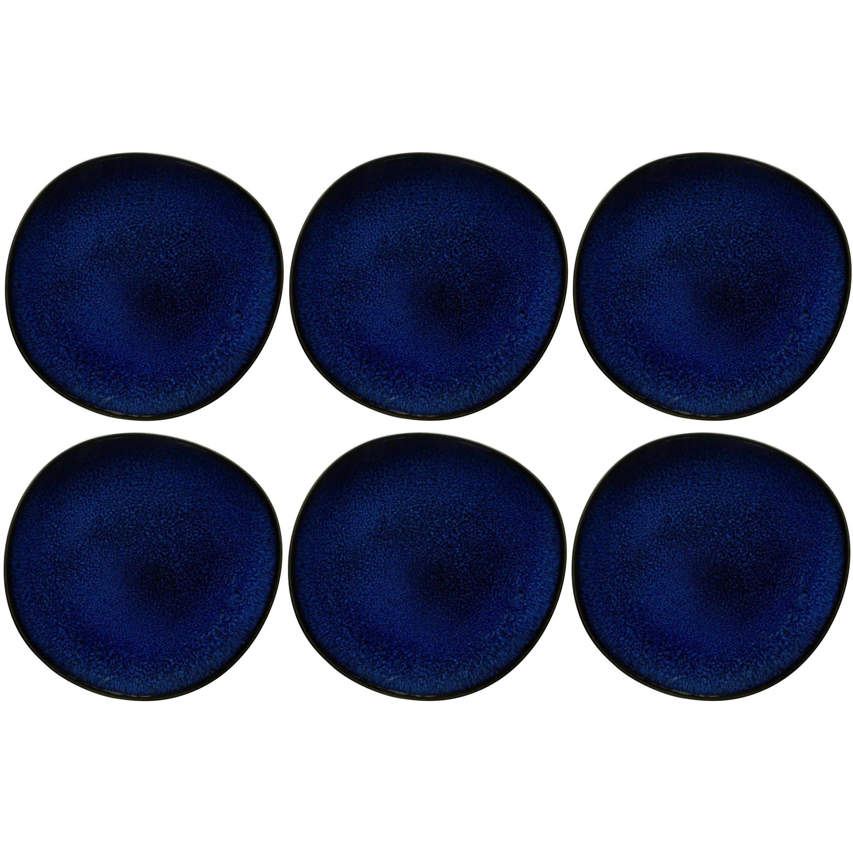 Thumbnail - Villeroy & Boch Frühstücks- & Dessertteller Lave Ø 23 cm, 6 Stück, Blau, Teller, Blau