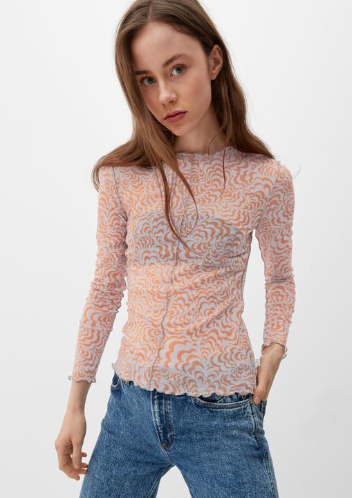 Actual product image S.Oliver T-Shirt T-Shirt mit Inside Out-Effekt (XL)