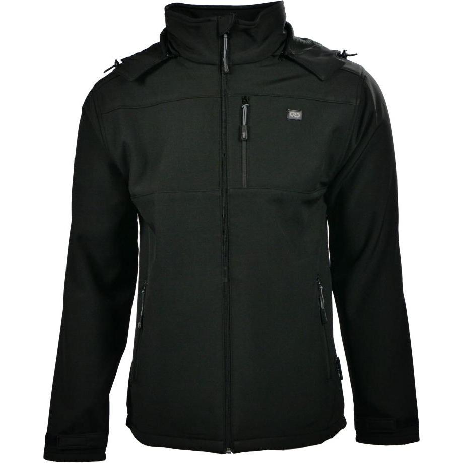 Toolnation, Arbeitsjacke, MJAY14001TON-XL Softshell Jacke mit Hut Schwarz - Grösse XL (XL)