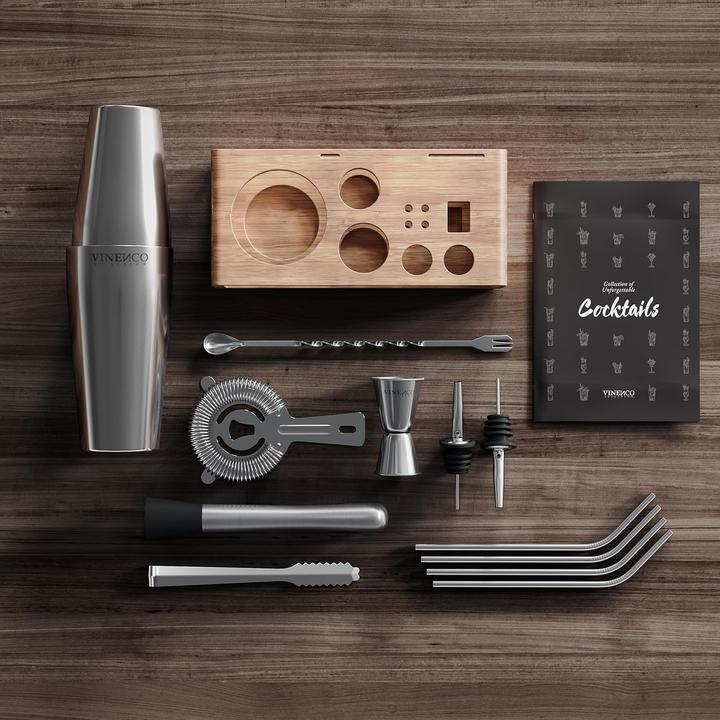 Actual product image Vinenco Boston Cocktail Shaker Set (Cocktail set)