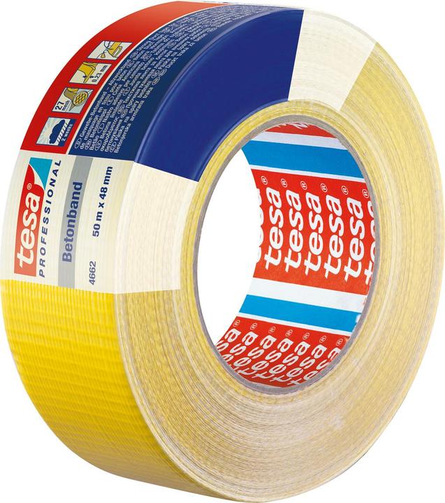 Actual product image tesa Concrete tape yellow 50m:48mm (48 mm)