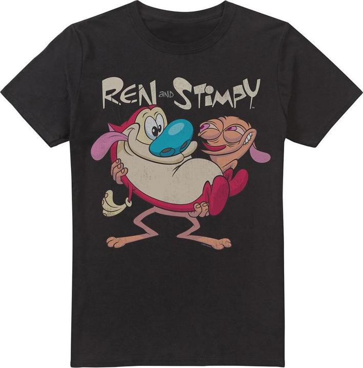 Actual product image Ren & Stimpy Mens Two Of A Kind T-Shirt (S)