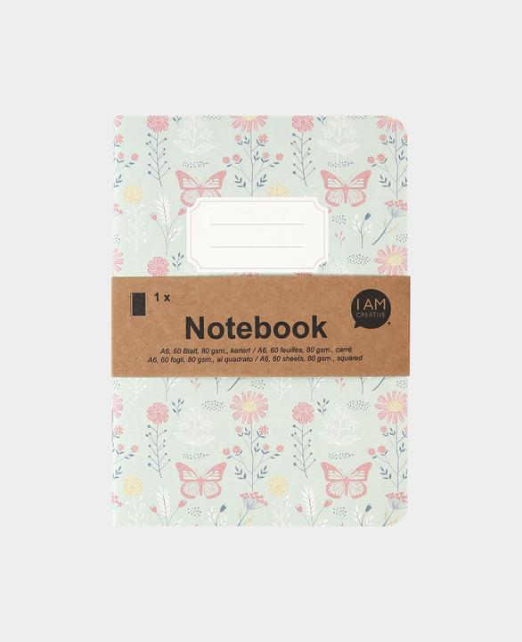 Image du produit I Am Creative Cahier de notes, ordinateur portable (A6, Quadrillé, Couverture rigide)