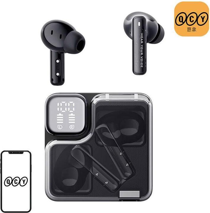 QCY TWS MeloBuds Neo T31 Headphones (black) (ANC, 24 h, Wireless)