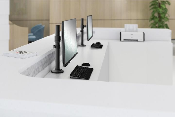 Immagine prodotto Digitus Supporto a colonna universale per monitor singolo (Tavolo, 32", 8 kg)