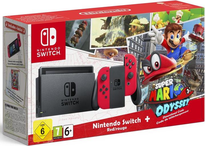 Actual product image Nintendo Switch + Super Mario Odyssey Limited Bundle