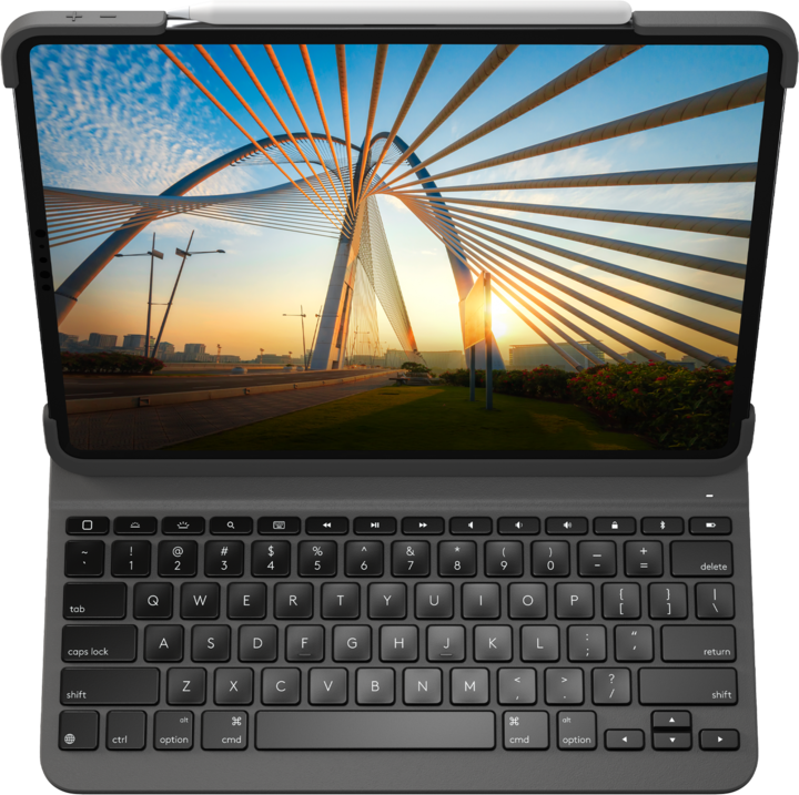 Immagine prodotto Logitech Slim Folio Pro (CH, iPad Pro 11 2022 (quarta generazione), iPad Pro 11 2021 (3a generazione), iPad Pro 11 2018 (1. Gen), iPad Pro 11 2020 (2. Gen))