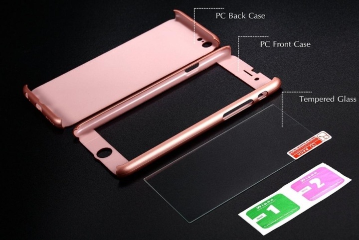 Actual product image Floveme 360 degree bulletproof glass case iPhone 6/6S all-round protection (1 Piece, Apple iPhone 6s)