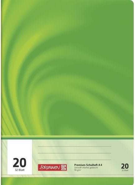 Actual product image Exercise book Vivendi Lineatur 20 blank DIN A4 without margin, 32 sheets (A4, Lined)