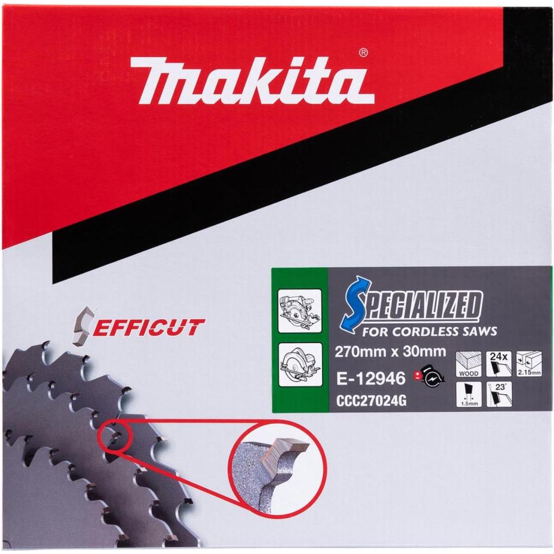 Thumbnail - Makita, Sägeblatt, Efficut Sägebl. 270x30x24Z