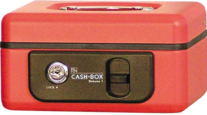 Actual product image Rieffel Cash box with spring lid DELUXE 1 RED