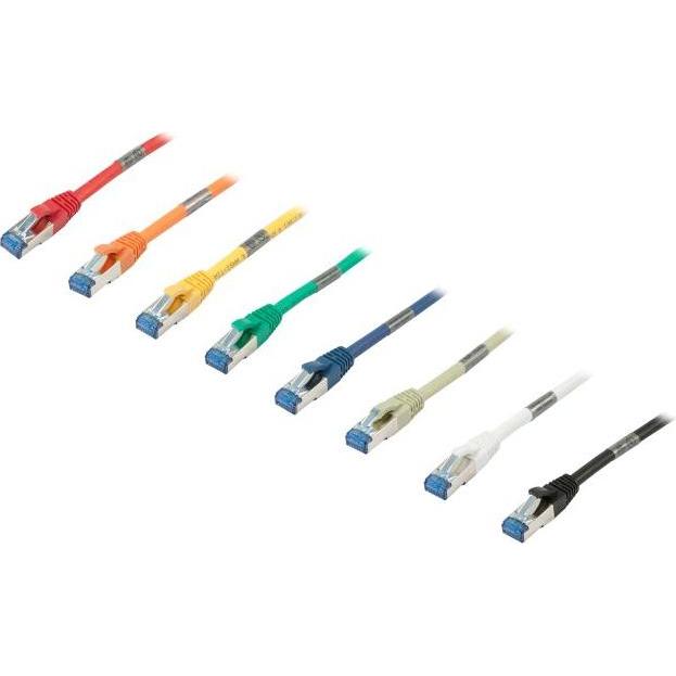 Synergy 21 Kabel Patch-RJ45 S-STP(S/FTP) 500Mhz 0.25m CAT6A *grau* AWG27 (S/FTP, CAT6a, 0.25 m), Netzwerkkabel