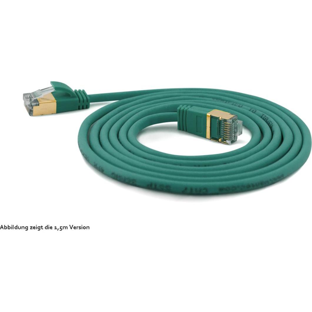 Wantec Extra dünnesCat.7 Rohkabel SSTP Patchkabel (S/FTP, CAT7, 1 m), Netzwerkkabel