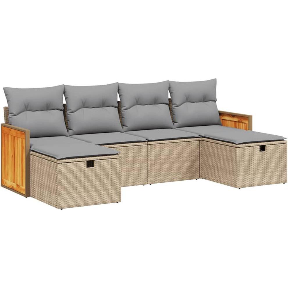 VidaXL, Gartenlounge, 10-tlg. Garten-Lounge-Set mit Kissen