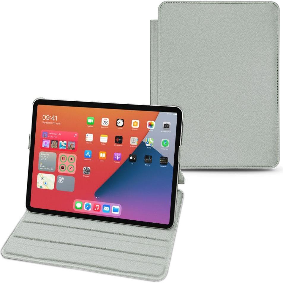 Thumbnail - Noreve Lederschutzhülle horizontal (iPad mini 6), Tablet Hülle, Grau