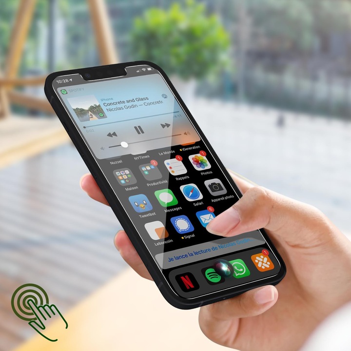 Produktbild Just Green Bio Screen Protector (1 Stück, Apple iPhone 13 mini)