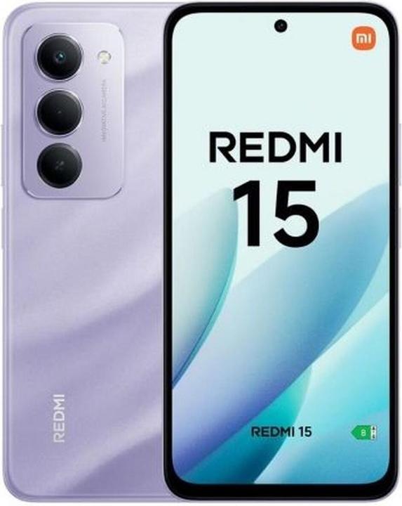 Produktbild Xiaomi Redmi 15 4G (256 GB, Sandy Purple, 6.90", Hybrid Dual SIM, 4G)