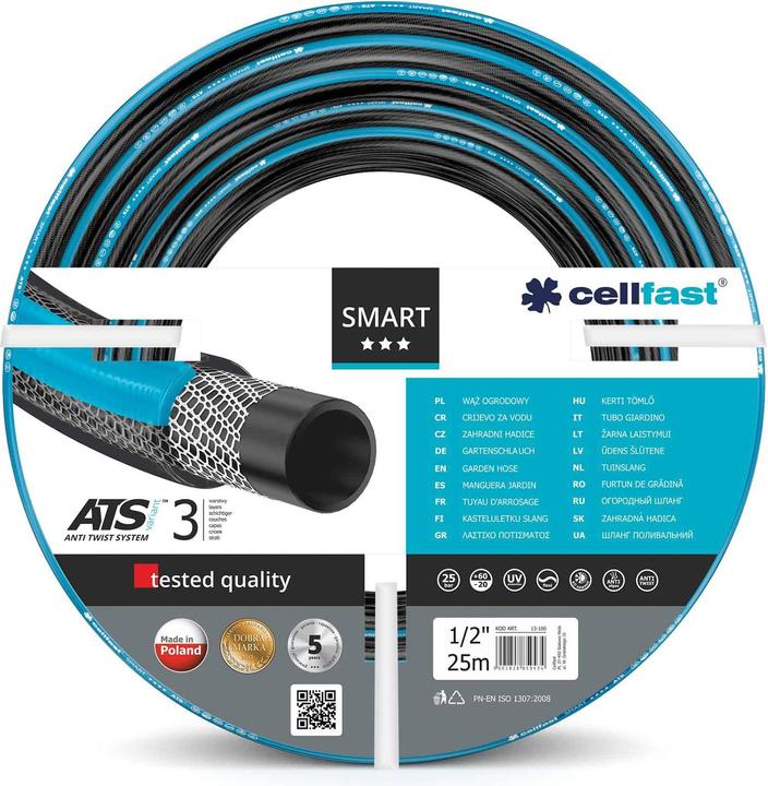 Cellfast three-layer garden hose Smart ATSV ™ 3/4 "25 m (25 m, 19.05 mm)