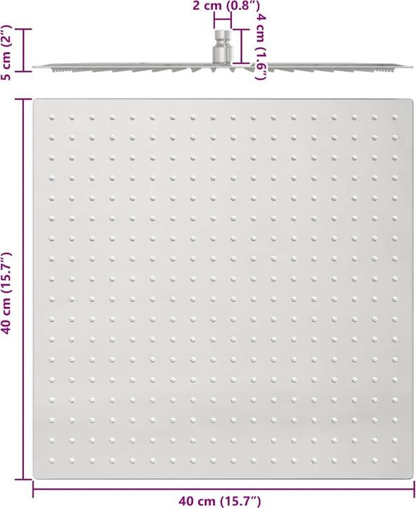 Actual product image vidaXL Regenbrause