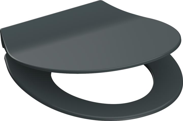 Actual product image Schütte Duroplast WC seat SLIM ANTHRAZIT Soft-close mechanism Quick-release fastener 82704 Anthracite