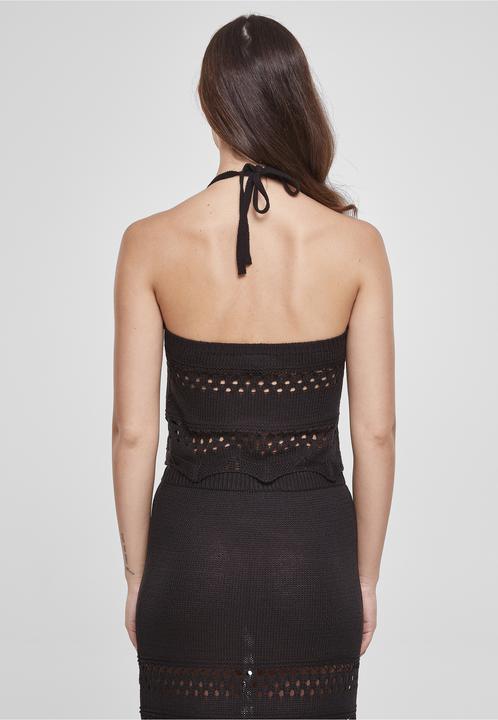 Image du produit Urban Classics Ladies Short Crochet Knit Neckholder Top - 64657 (XL)
