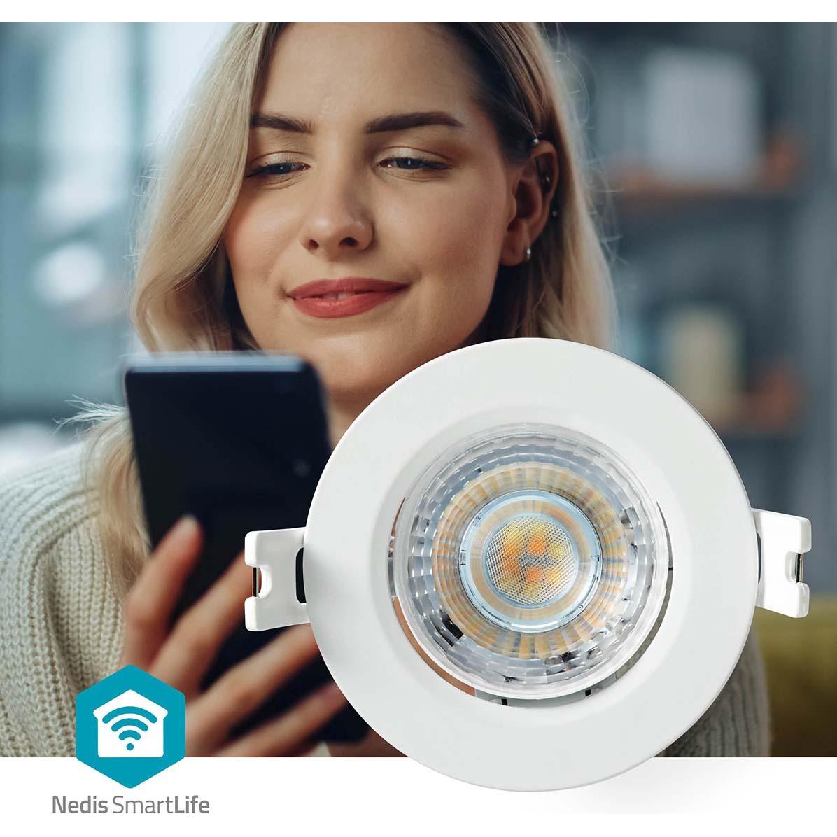 Thumbnail - Nedis, Wandleuchte + Deckenleuchte, SmartLife Deckenleuchte Wi-Fi Warm bis kühlen weiss Rund Durchmesser: 52 mm 68 - 74 ...