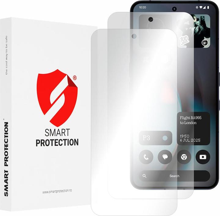 Actual product image Smart Protection - Premium Classic (2 pack) - Nothing Phone (3) - Clear (2 pcs., Nothing Phone (3))