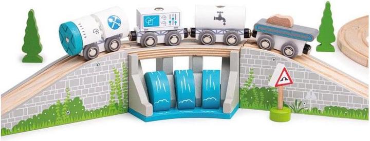 Actual product image Bigjigs Houten Rails - Brug met Waterval