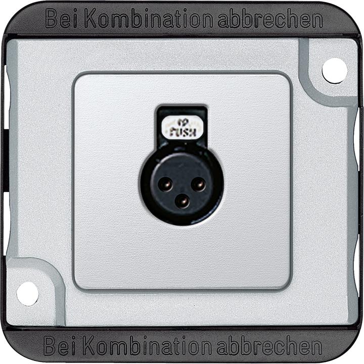 Produktbild Merten Audio-Steckbuchse, mattsilber, PANZER 460860