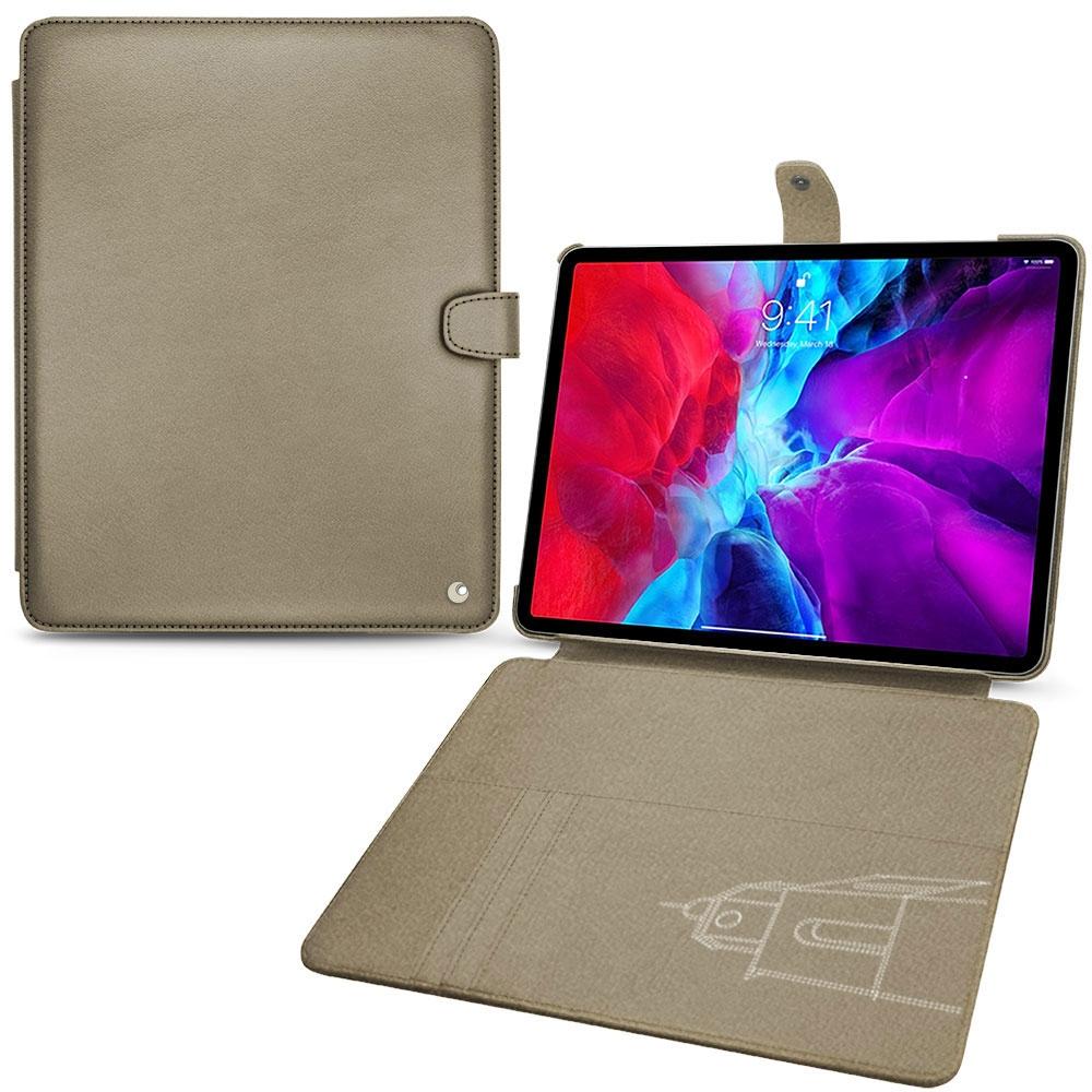 Noreve Lederschutzhülle Wallet (iPad Pro 12.9 2020 (4. Gen)), Tablet Hülle, Beige