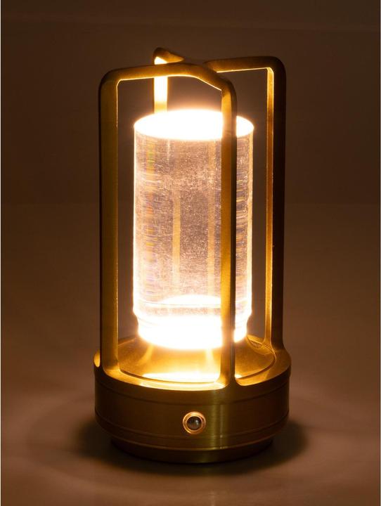 Actual product image Cocon USB-Tischleuchte Laterne, Gold, Dimmbar: nicht dimmbar