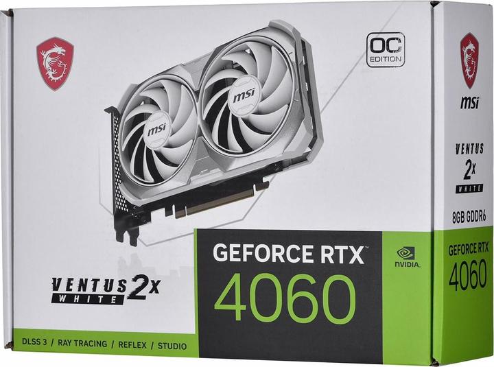 Actual product image MSI GeForce RTX 4060 VENTUS 2X WHITE OC (8 GB)
