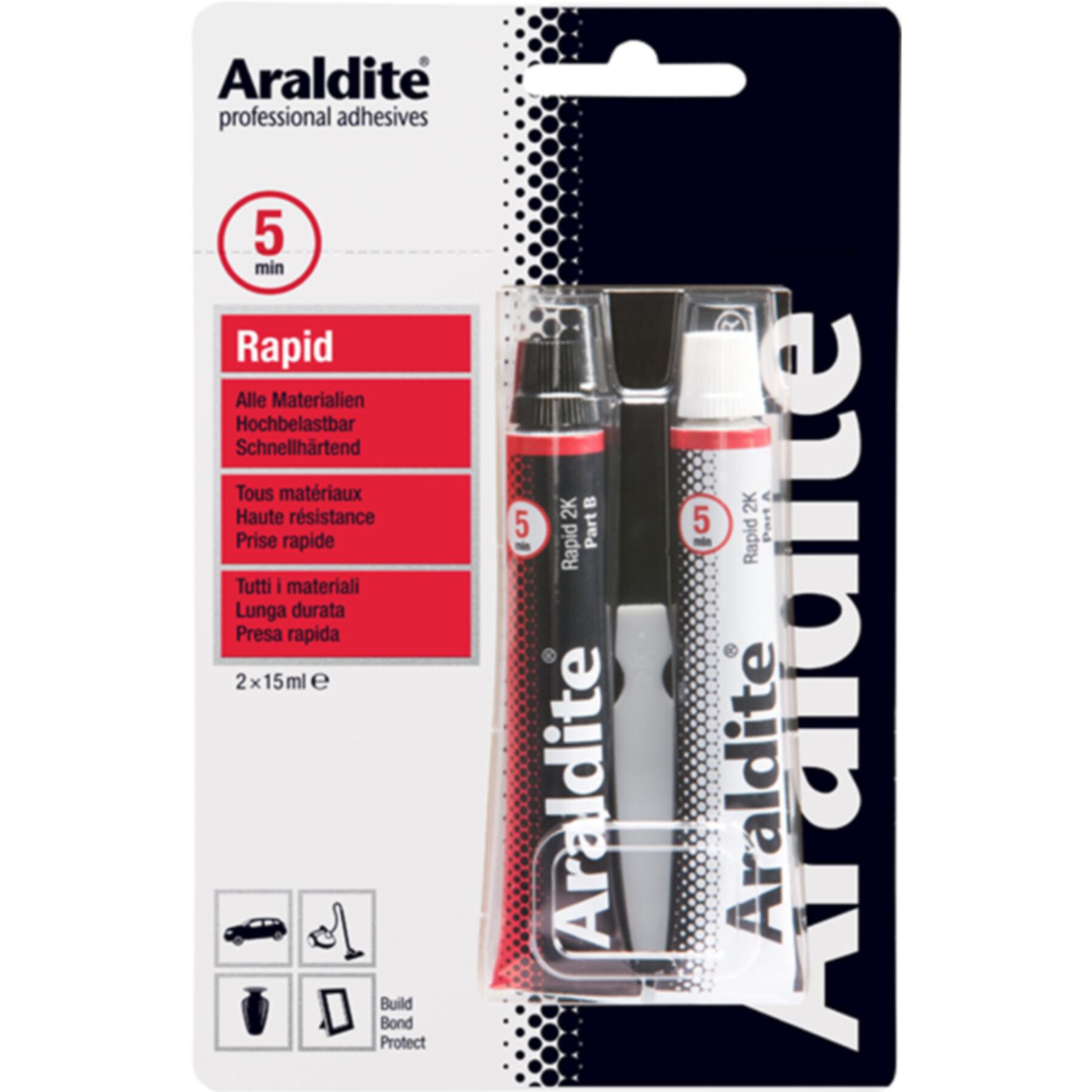 Araldite, Colla, Rapid (40 g, 30 ml)