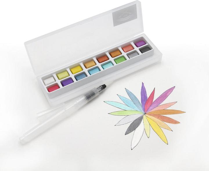 Immagine prodotto Paintersisters Scatola di acquerelli (Multicolore, Metallico)