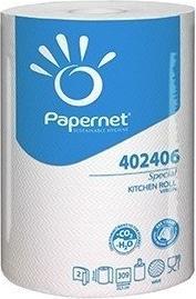 Nenurodyta Rotoli di asciugamani, carta, Papernet Special, 2 veli, 60m, celiuliozė, bianco, (1pz) (1 x)