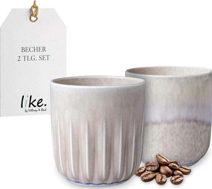 Produktbild Like. by Villeroy & Boch Becher Set 2tlg. Perlemor Sand (290 ml, 2x)