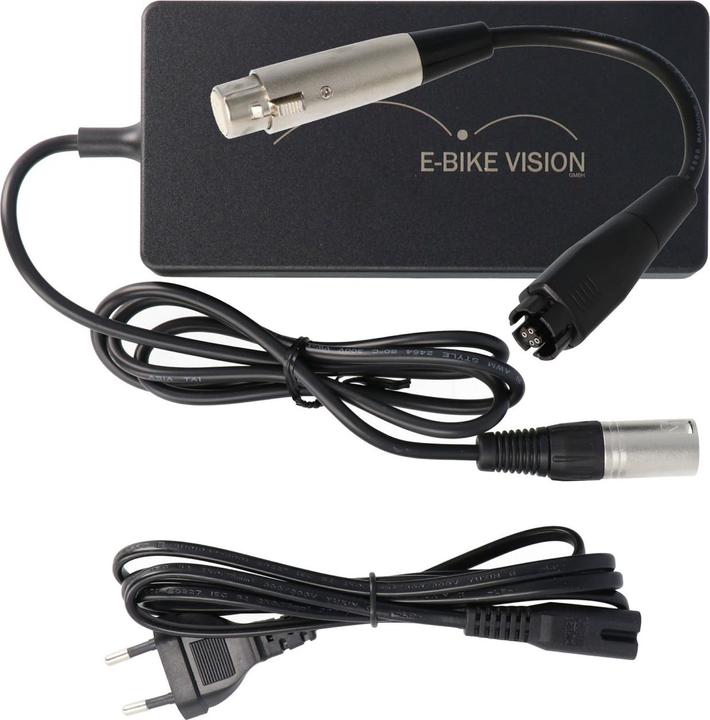 Immagine prodotto E-Bike-Vision Il caricabatterie e l'adattatore di ricarica sono adatti solo per le nostre batterie replica Yamaha (Caricabatterie per biciclette elettriche)