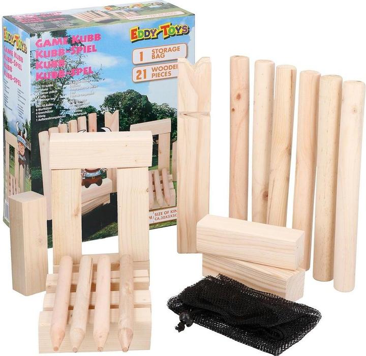 Produktbild Eddy Toys Kubb - Wikingerspiel (1 - 6 Spieler)