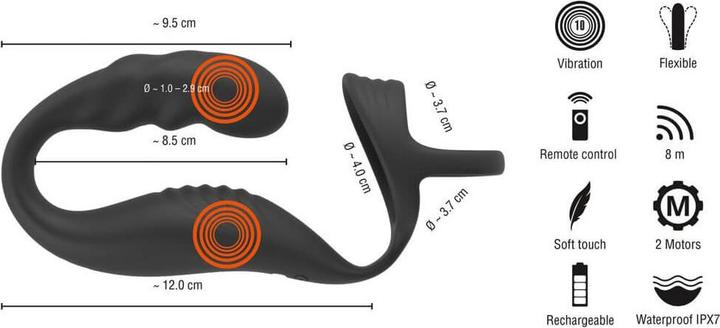 Image du produit Rebel Cock Ring with RC Prostate Plug