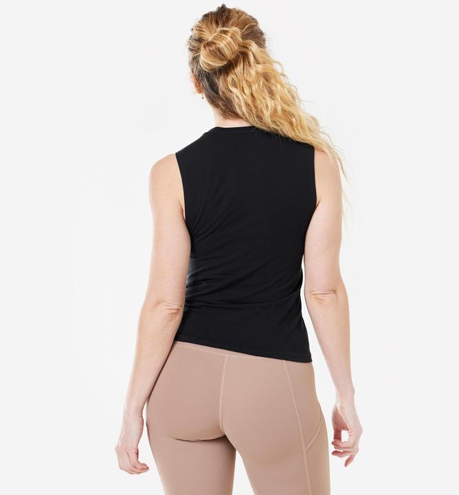 Actual product image Kimjaly Top dynamic yoga seamless - black (L)