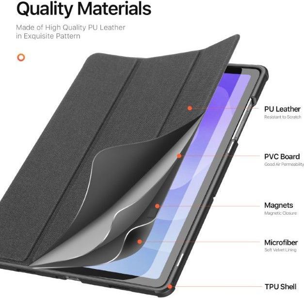 Produktbild Dux Ducis Domo Series Leder Bookcover Hülle (Samsung Galaxy Tab A11+, Samsung Galaxy Tab A9+)