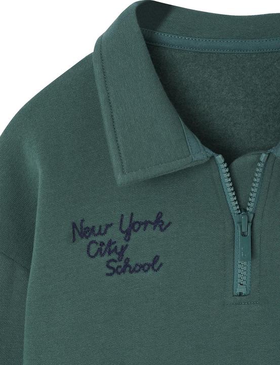 Actual product image Vertbaudet Jungen Sweatshirt mit Kragen & Stickerei (152)