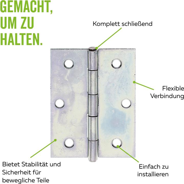 Actual product image Alberts Hinge,szvz,100x100x2,5KAR